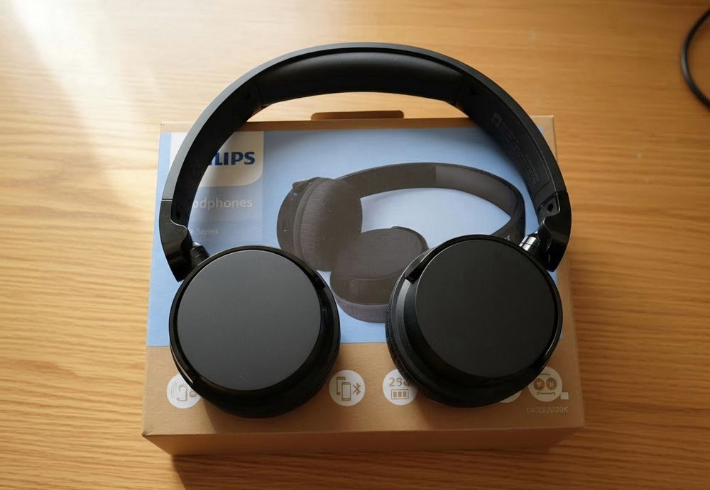 Безжични слушалки Philips - TAH3209BK/00, Bluetooth, черни