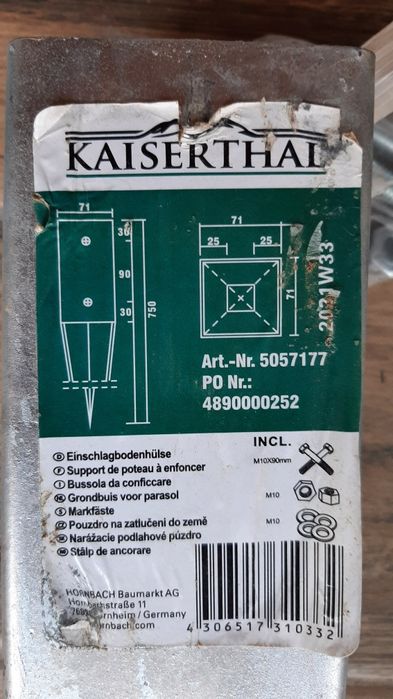 3 suporti stalp gard 70x70