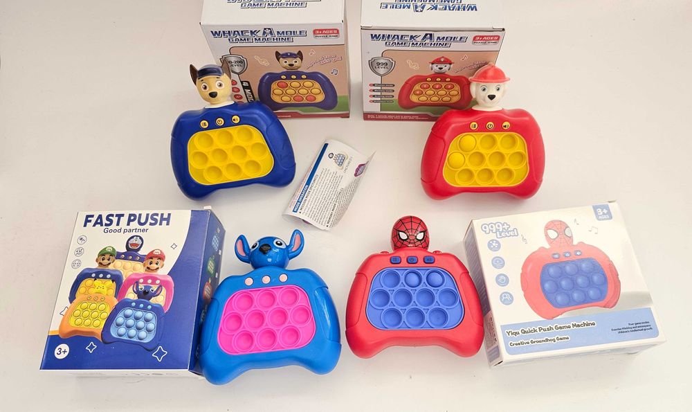 POP IT GAME електронна игра със Стич, Спайдермен, Пау Патрул / Поп Ит