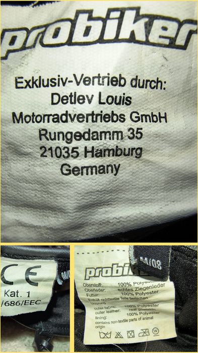 Mănuși moto vară din piele naturală, Probiker, M