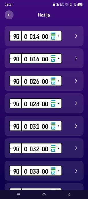 Chiroyli avtoraqamlar