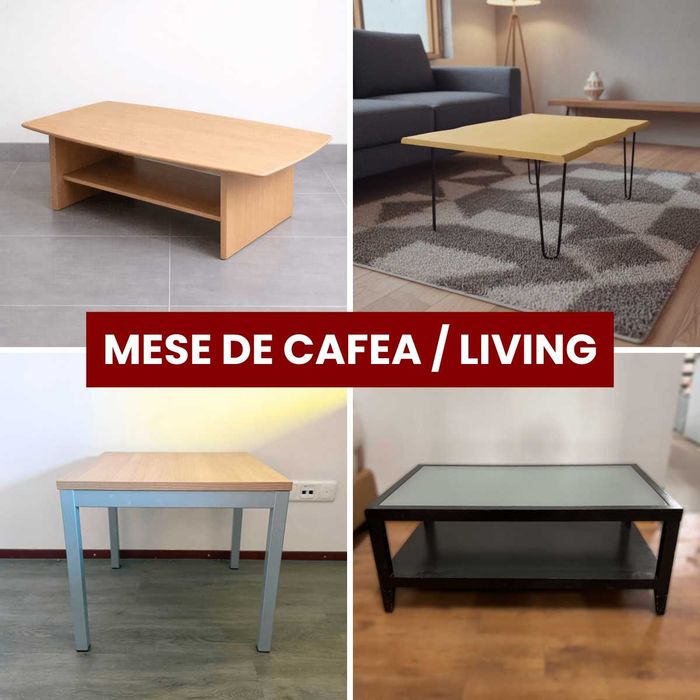 Masuta Cafea Living Sufragerie Second Hand Import Olanda - Lemn, PAL, Metal - Diverse Modele