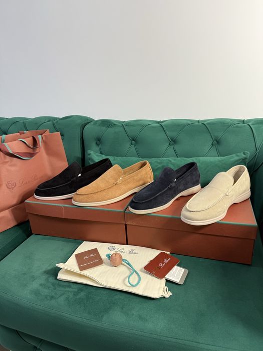 Mocasini Loro Piana piele naturala 100% Full Box colectie noua