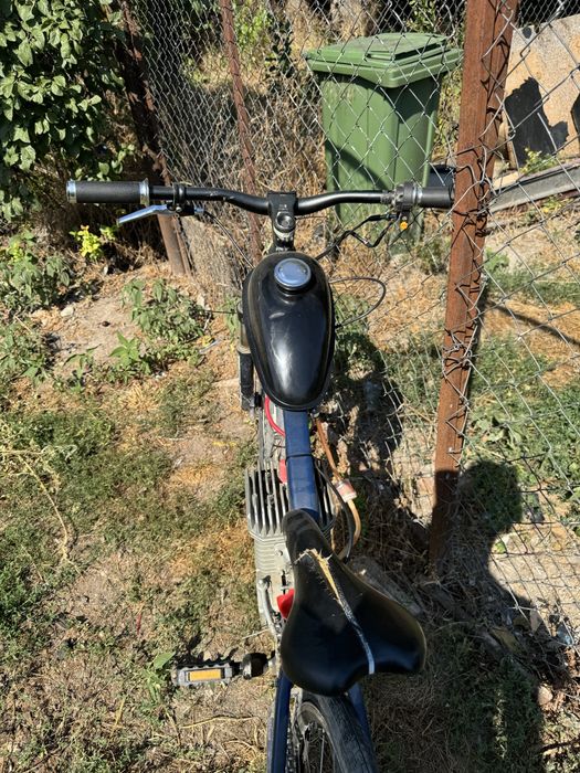 Bicicleta cu moto 100cc detali in descriere 1000lei/500
