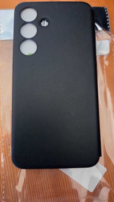 Кожен калъф  Smart черен за Samsung Galaxy S25