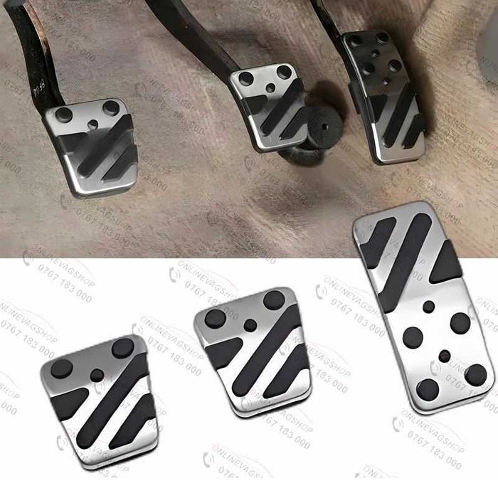 Set pedale inox pt Mitsubishi Lancer, Outlander, Pajero, ASX, Eclipse