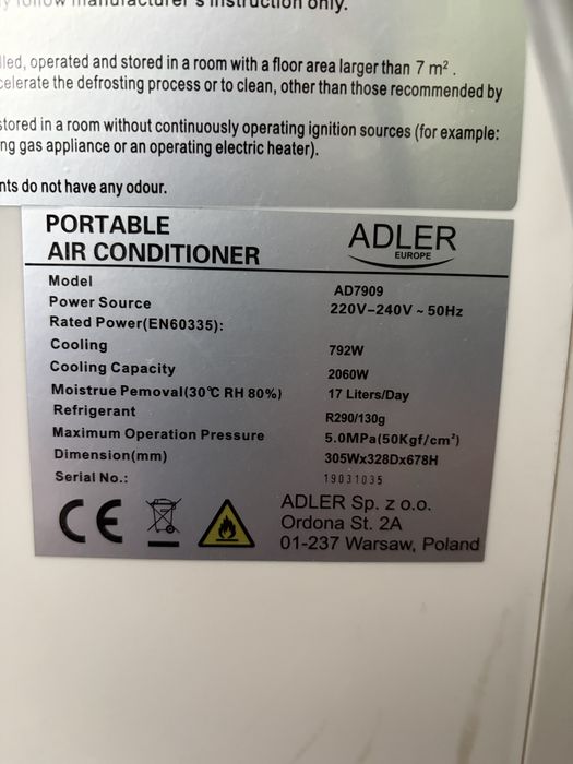 Aer conditionat portabil