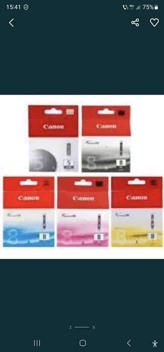 Cartușe culori imprimanta Canon și Epson 664