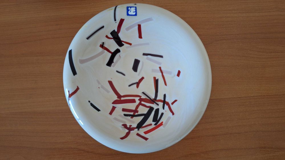 Порцелан, ваза и чиния, комплект, високо качество