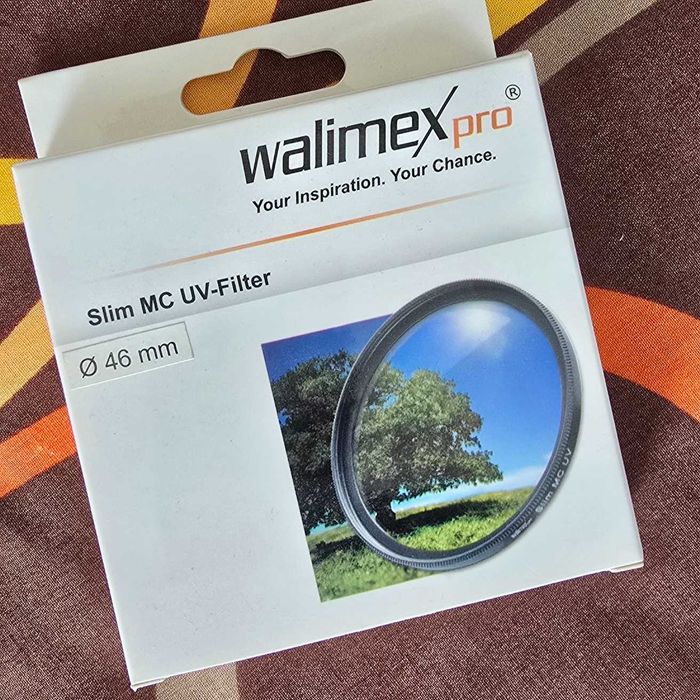 Продавам UV филтър 46мм Walimex и сенник за 46мм