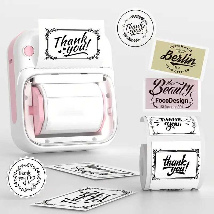 Преносим Bluetooth Термален Принтер за етикети Термопринтер за стикери