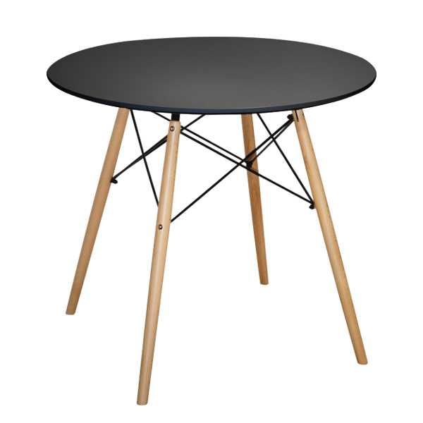 Кръгла маса Puzzle-home HM0059.02 , Ф80см, Черна или Бяла