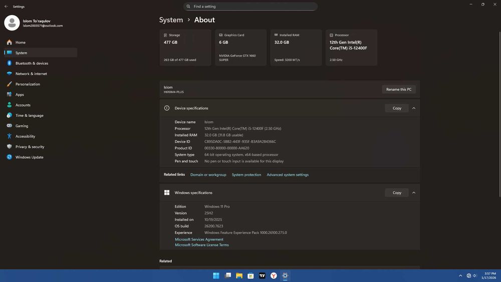 Mantaj uchun kompyuter sotiladi
