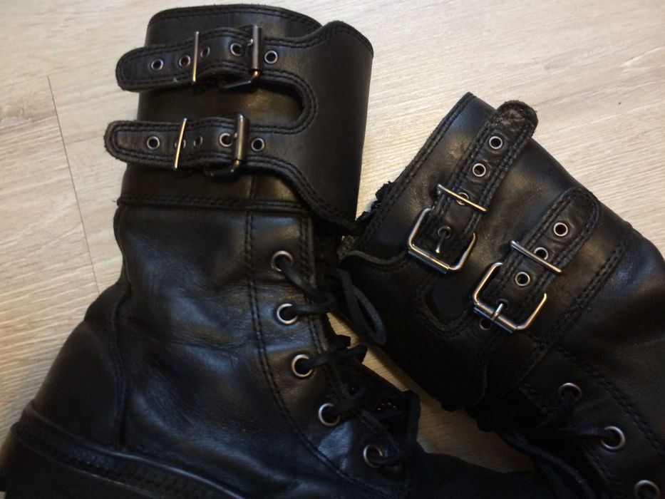 Черни боти,кубинки Palladium,естественна кожа.