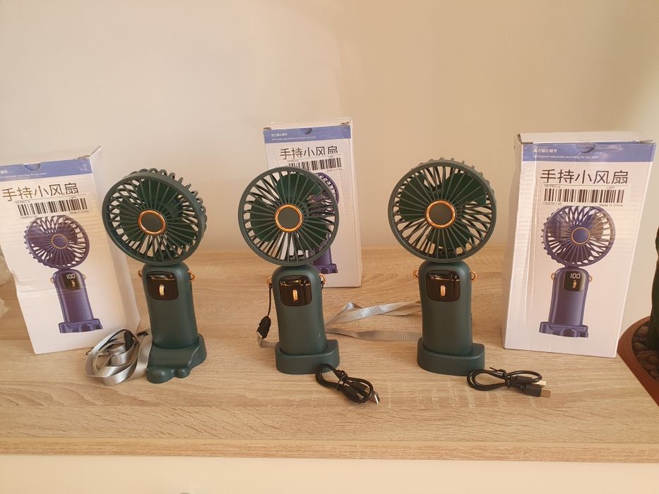 Ventilator Ultra Portabil, 3 in 1, De Mana, De Birou, De Gat,