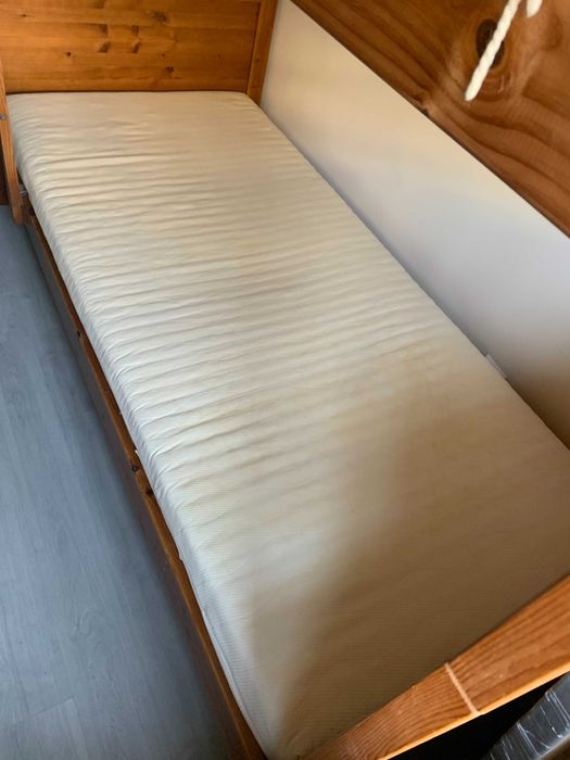 Pat supraetajat din lemn masiv  - cu sau fără 2 saltele