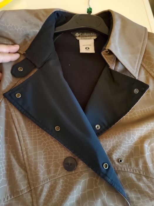 Pardesiu lung impermeabil pentru femei/fete Columbia Titanium