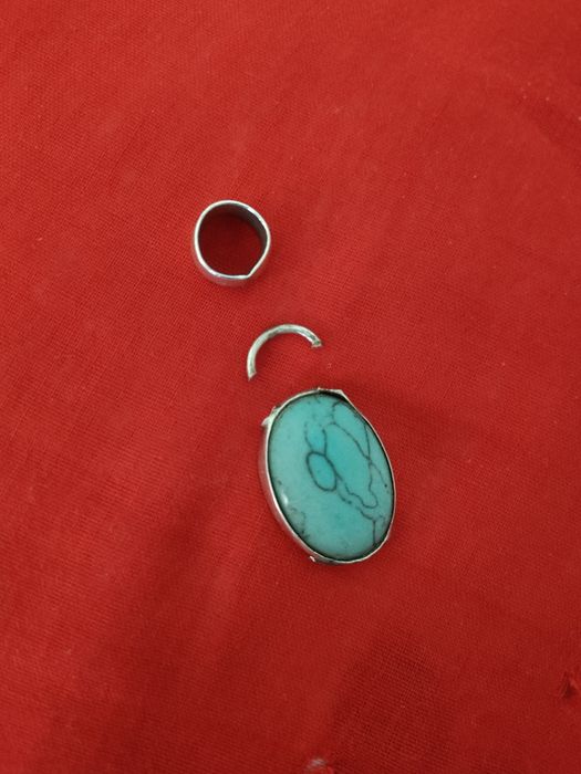 Серебро. Бирюза. Кулон. Браслет.