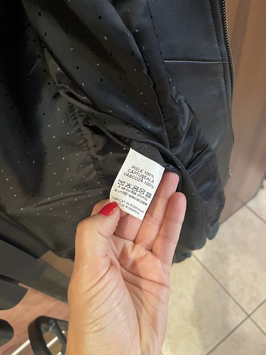 Geaca de piele naturala fina