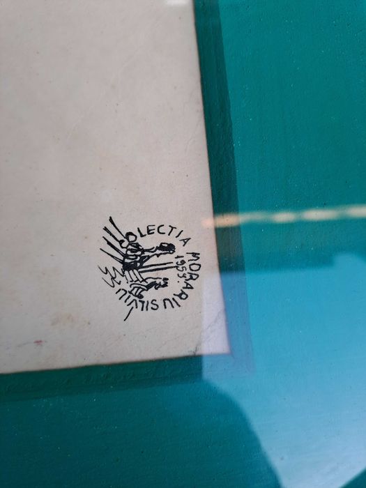 tablou acuarela tus semnat Morariu Silviu datat 1958