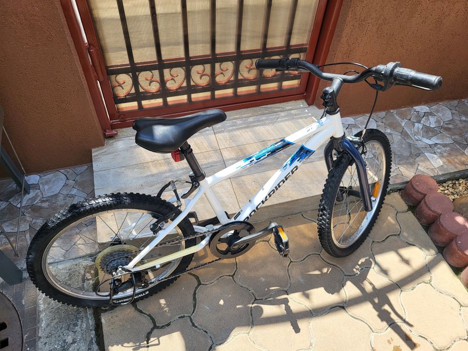 Bicicletă MTB  ROCKRIDER 120 20" alb copii 120-135 cm