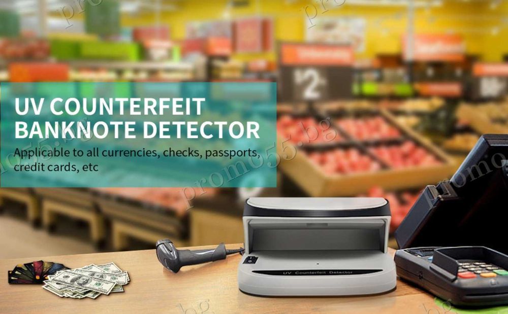 Преносима UV Лампа Детектор за Фалшиви Банкноти с Лед Светлина