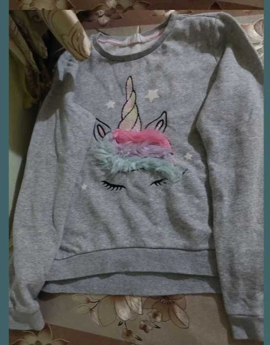 Bluza sport căptușită H&M fete 146/152