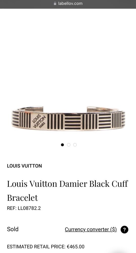 Louis Vuitton DAMIER BLACK CUFF
