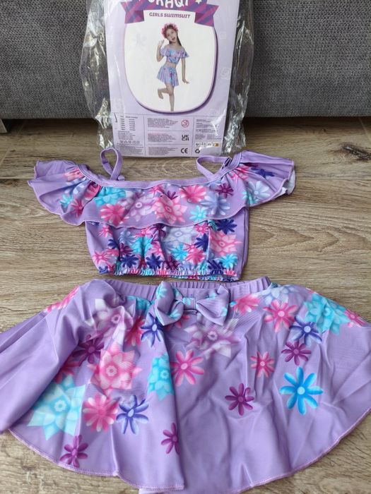 Costum baie fetițe anime – UV protection – mărimea 110 – nou