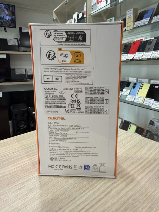 Telefon Oukitel C65 Pro 4G - Blue -  256GB/8gb+16gb Ram - NOU/Sigilat-Garantie !!!