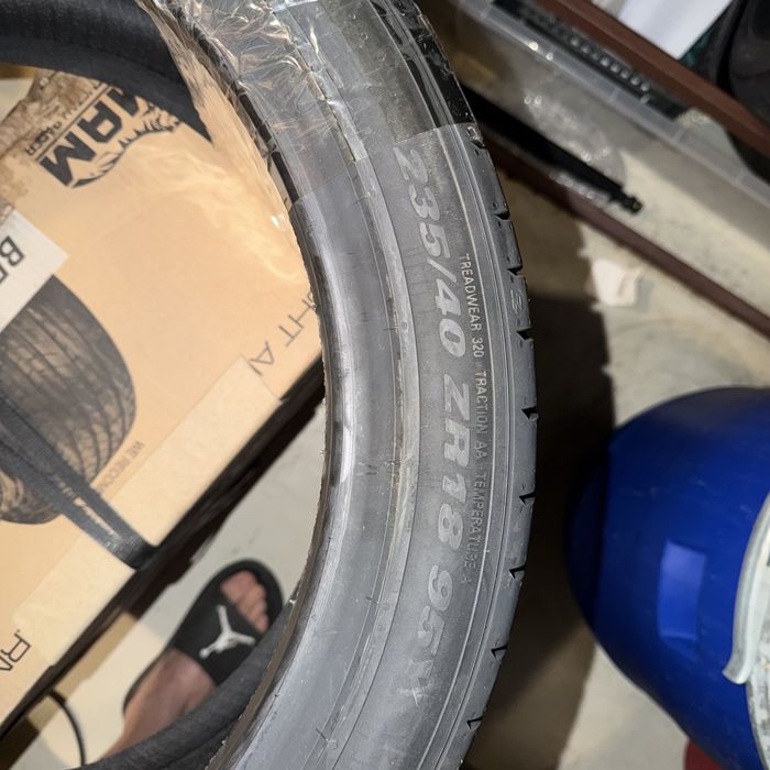 Jante aliaj  R18 5x108 + anvelope noi 235/40/R18 kumo