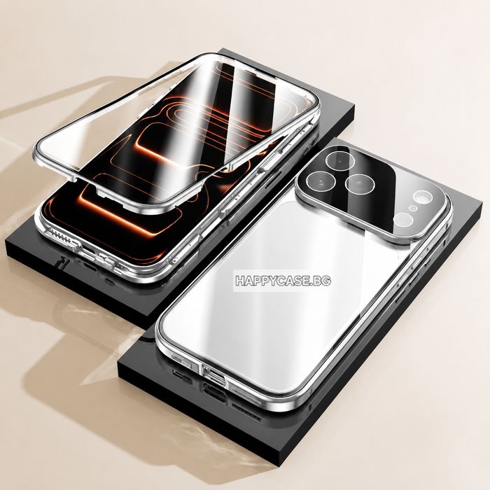 Honor 600 / 600 Pro / Двоен 360° магнитен кейс с камера протектор