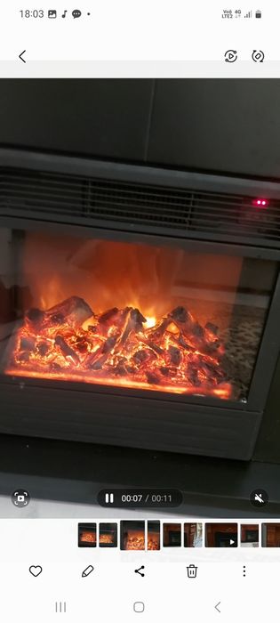 Камин имитирующий огонь