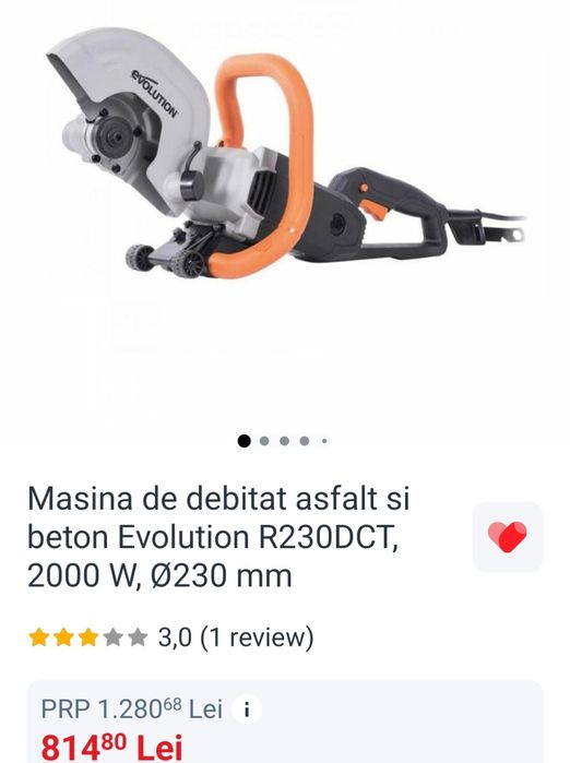 Mașină de debitat asfalt și BETON