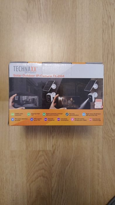Vand cameră de supraveghere solară  Technaxx  Germany  TX 244/ Nouă4