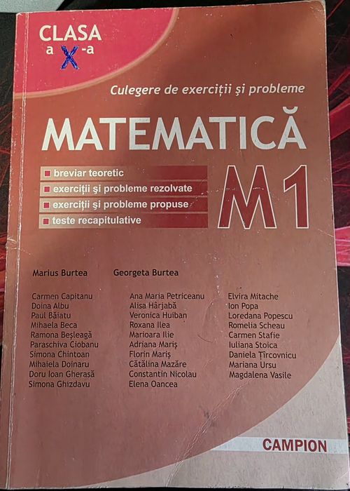 Matematica Campion M1 Clasele 9 si 10