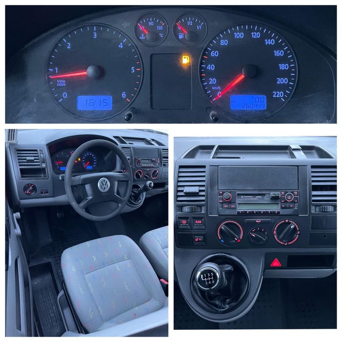 VW T5 doka 2.5 TDI 6locuri+bena