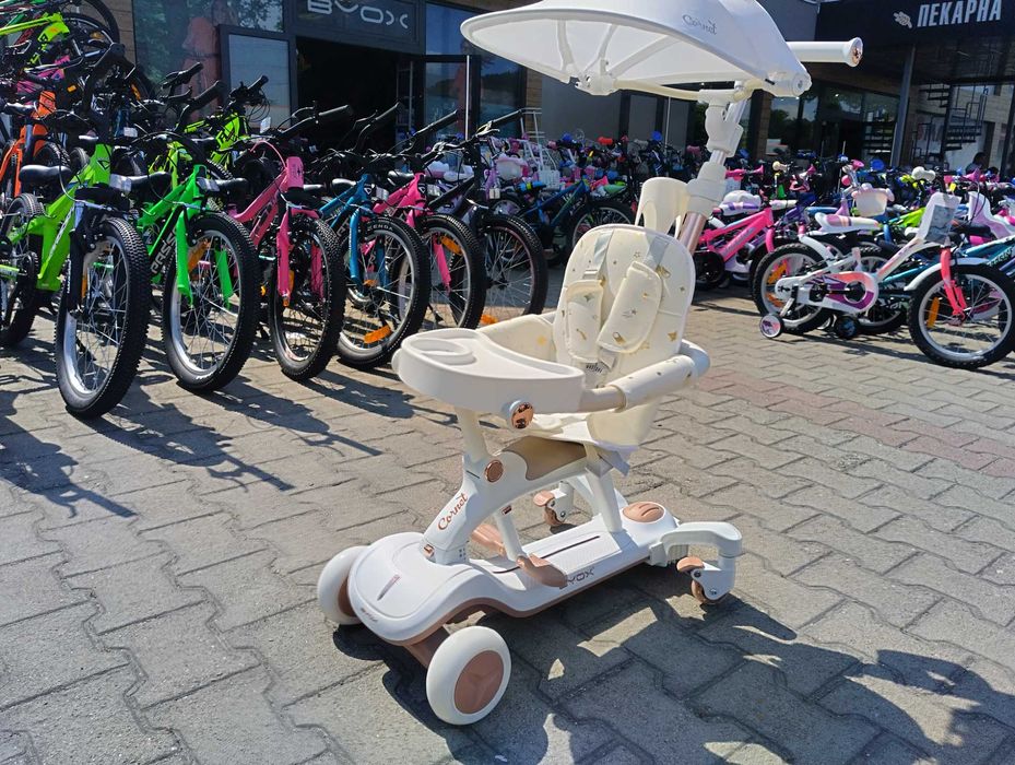 BYOX Детска тротинетка Cornet 6в1 бял