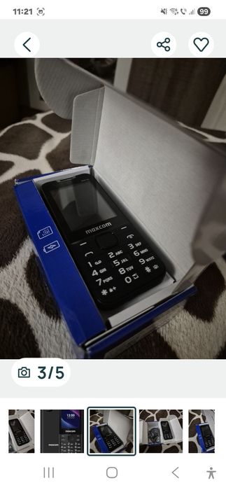 Vând telefonu MAXCOM,telefonul este nou-nouț în cutie!