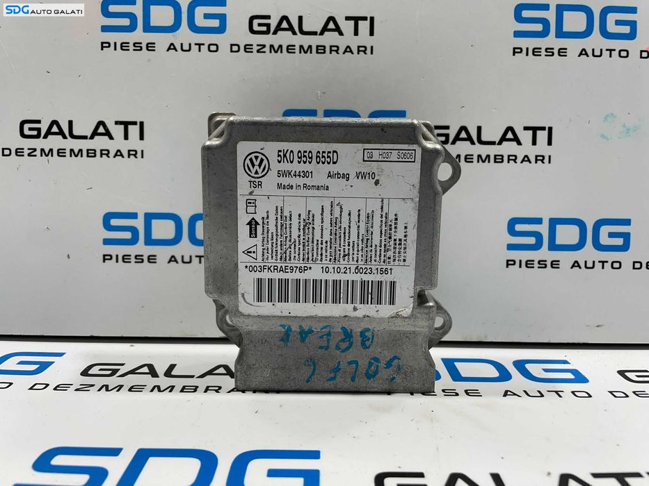 Unitate Modul Calculator Control Airbag Volkswagen Audi Skoda Seat Cod 5K0969655D [L3759]