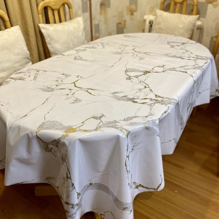 Скатерть Decorama 200x140 см, ПВХ, 1 шт