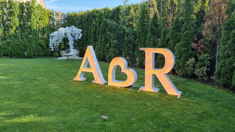 Inchiriez litere volumetrice luminoase evenimente - Majorate, nunti