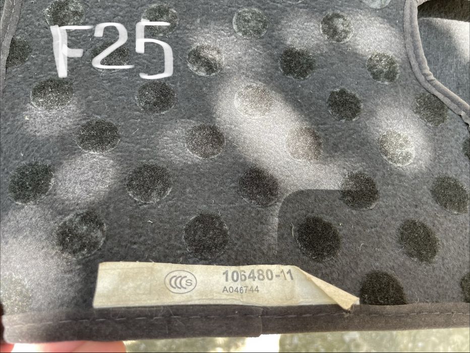 Preșuri/covorașe, armătură bară, cheder portbagaj originale Bmw X3 F25