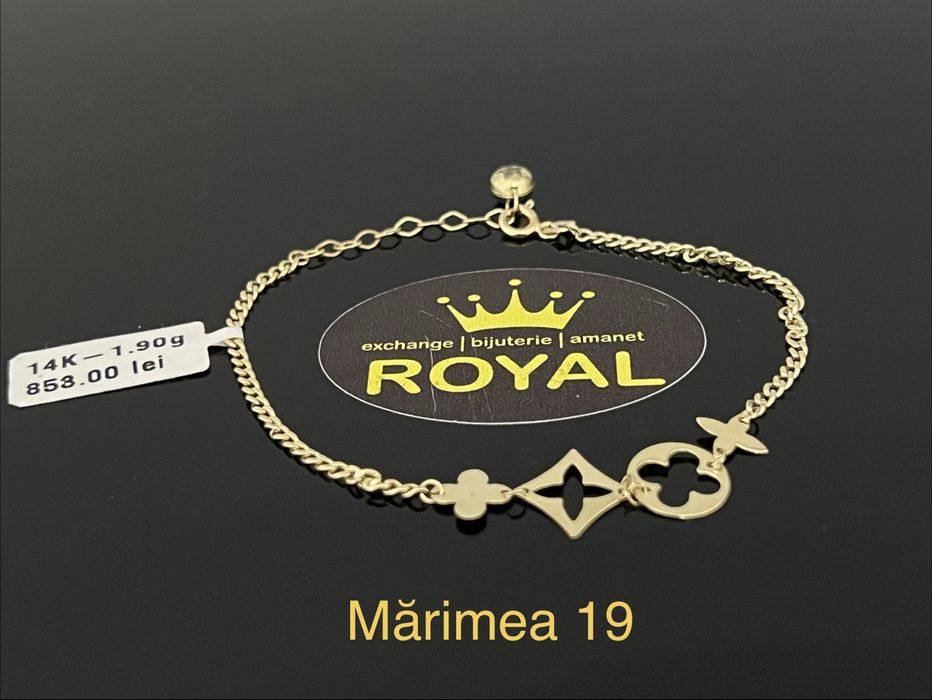 Bijuteria Royal CB : Bratara dama aur 14k 1,90gr