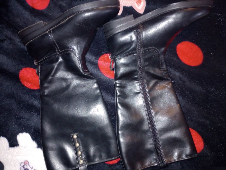 Cizme Zara, din piele