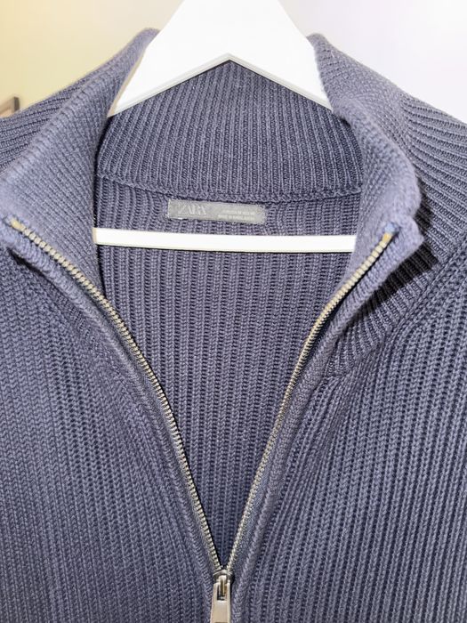Вязаная кофта Zara на молнии