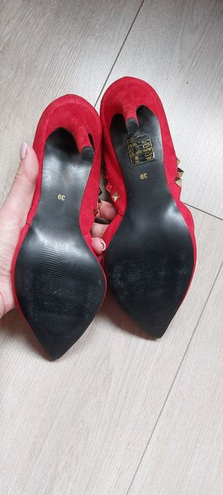 Pantofi stiletto piele naturala