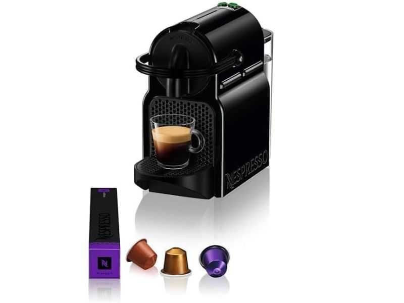 Кафемашина с Капсули Delonghi Inissia Nespresso Black EN80B, 19 bar, Черна