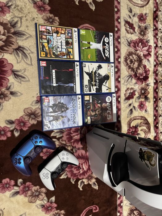 Пс 5 слим с наушниками