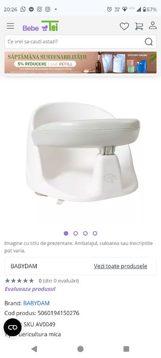 Scaun pentru baia bebelusului
